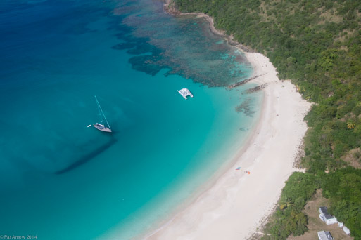 Flying to the beach