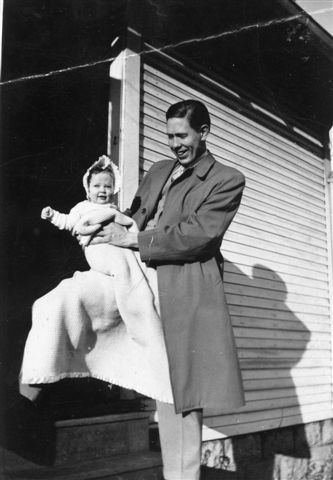 Marcella as a baby with some unknown man