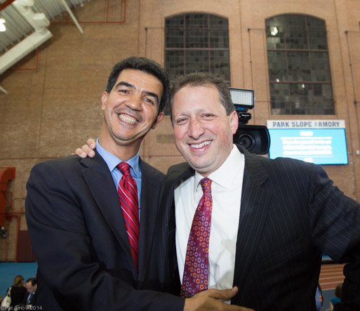 Happy progressives on election night