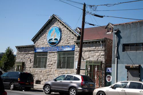 Seventh Day Adventist Church, Iglesia Adventista, Washington Ave., Bronx, New York. Photo by Pat Arnow